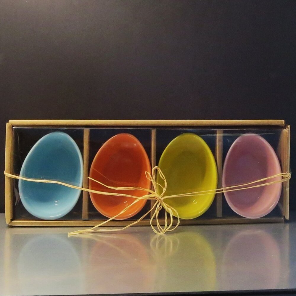 Well Dressed Home Set Of 4 Ramekins New In Box Unused Easter Pastel Colors